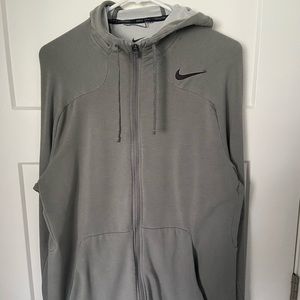 Nike Dri Fit Pro training full zip hoodie - material has stretch